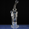 Honeycomb Neck Concentrate Rig Hookah Vidro Fumar Tubulações de Água (ES-GB-304)